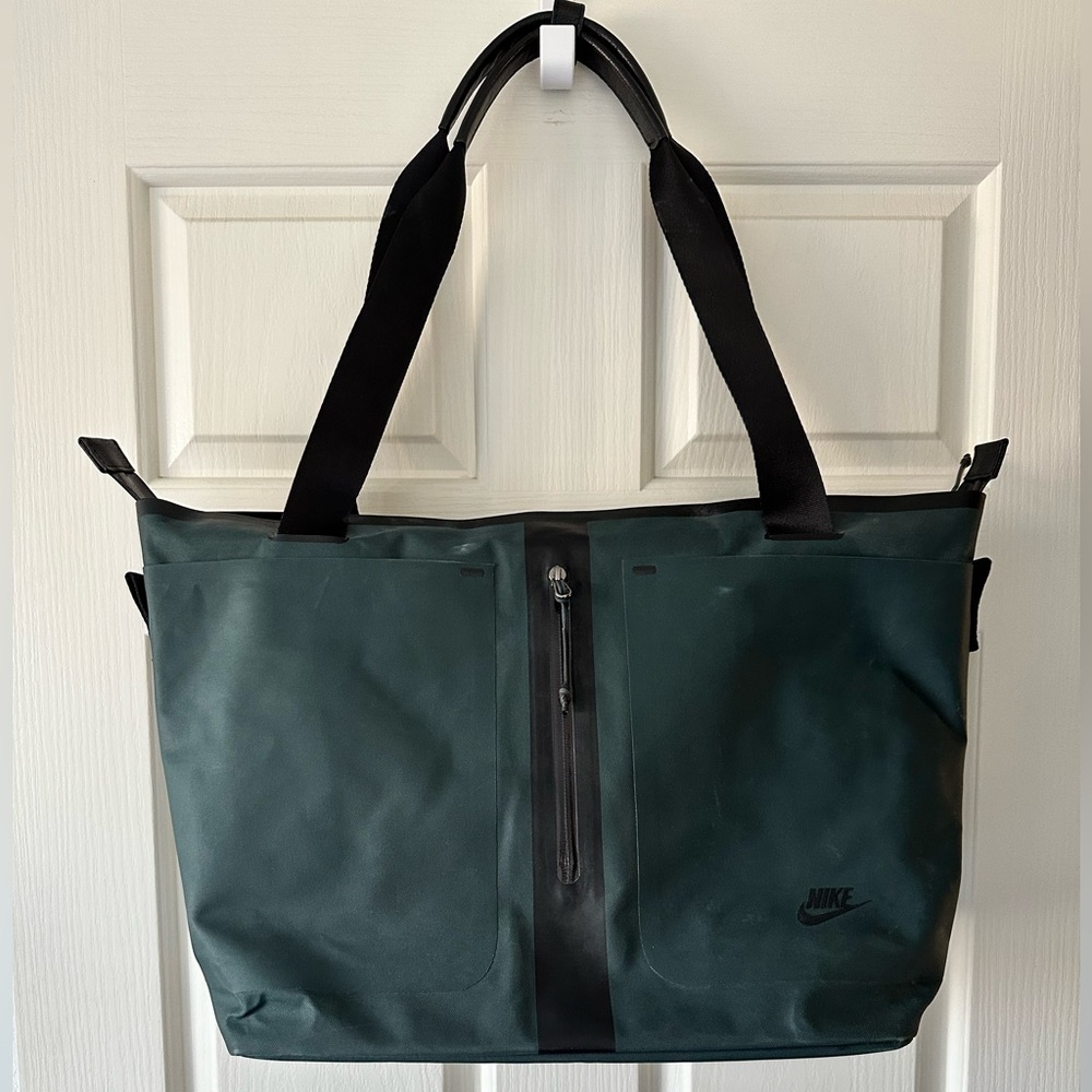 Nike Black and Dark Green Travel Bag